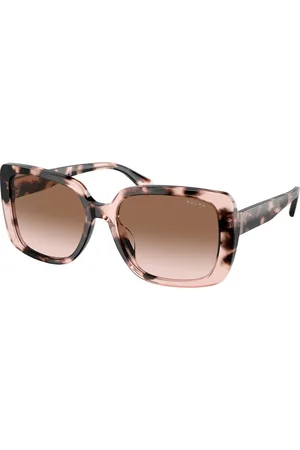 Ralph Lauren Donna RA5298U 605813 Occhiali da sole Acetato Marrone Squadrata Normale Sfumato