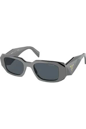 Prada Donna PR 17WS 11N09T Occhiali da sole Acetato Grigio Squadrata Normale