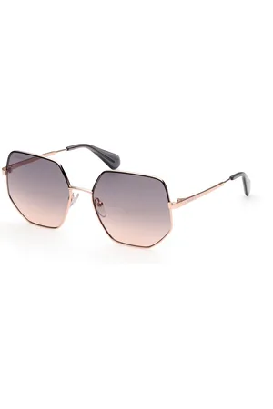 Max&Co. Donna MO0026 33B Occhiali da sole Metallo Fumo Geometrica Normale Sfumato