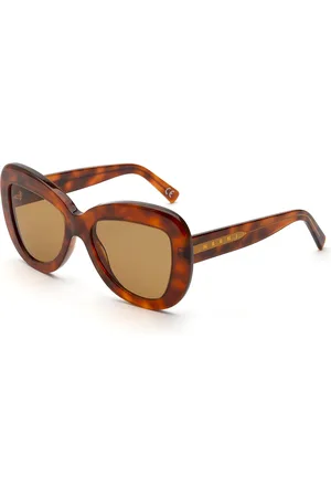 Marni Unisex Elephant Island 5UA Occhiali da sole Acetato Marrone Farfalla Normale