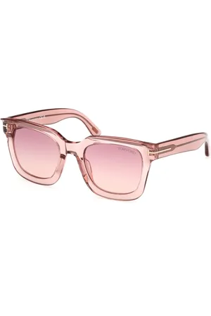 Tom Ford Donna FT1115 LEIGH-02 72Z Occhiali da sole Acetato Viola Squadrata Normale Sfumato