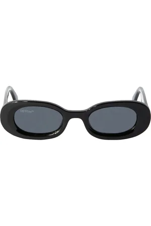 OFF-WHITE Unisex OERI087 Amalfi 1007 black Occhiali da sole Acetato Grigio Rotonda Normale