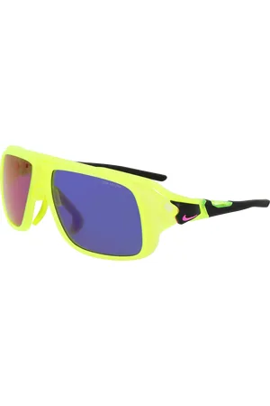 Nike Uomo FLYFREE SOAR EV24001 702 Occhiali da sole Bio-iniettato Viola Maschera Normale Specchiato