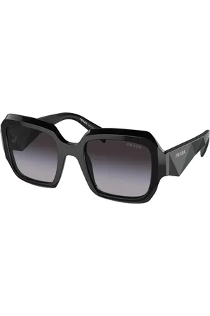 Prada Donna PR 28ZS 16K90A Occhiali da sole Acetato Grigio Pillow Normale Sfumato