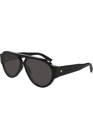 Bottega Veneta Uomo BV1318S 001 Occhiali da sole Acetato Grigio Pilot