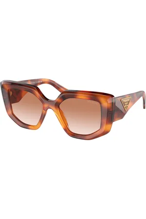 Prada Donna PR 14ZS 18R70E Occhiali da sole Acetato Geometrica Normale Sfumato