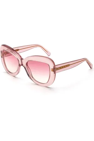 Marni Unisex Elephant Island Milky Pink IXT Occhiali da sole Acetato Farfalla Normale Sfumato
