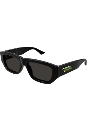 Bottega Veneta Unisex BV1252S 001 Occhiali da sole Acetato Grigio Squadrata Normale