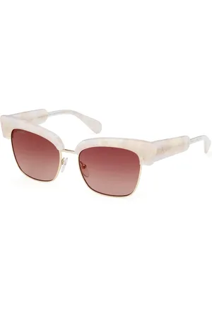 Max&Co. Donna MO0092 24G Occhiali da sole Acetato Marrone Cat Eye Normale Sfumato