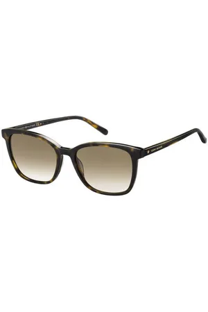Tommy Hilfiger Donna TH 1723/S 086/HA Occhiali da sole Acetato Marrone Squadrata Sfumato