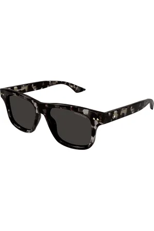 Montblanc Uomo MB0319S 003 Occhiali da sole Acetato Grigio Squadrata