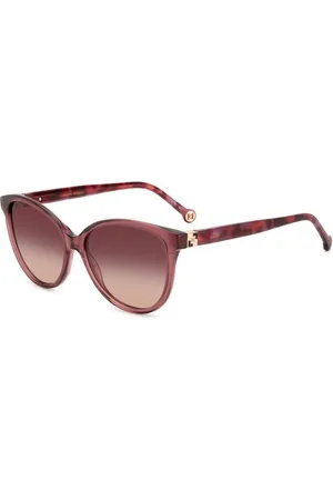 Carolina Herrera Donna HER 0237/S 82U/3X Occhiali da sole Acetato Rosso Cat Eye Sfumato
