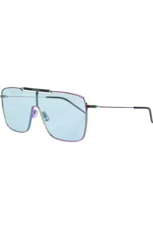 Italia Independent Unisex LOYD 0321 OLG.000 Occhiali da sole outlet Metallo Azzurro Maschera Normale