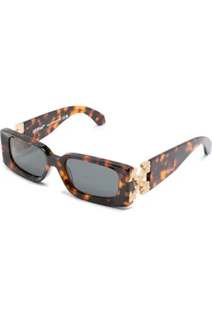 OFF-WHITE Unisex OERI098 Roma 6007 Occhiali da sole Acetato Grigio Squadrata Normale