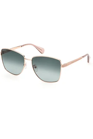 Max&Co. Donna MO0104 33P Occhiali da sole Metallo Verde Squadrata Normale