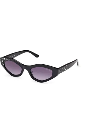 Guess Donna GM00017 01B Occhiali da sole Acetato Fumo Geometrica Normale