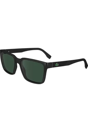 Lacoste Uomo L6011S 001 Occhiali da sole Bio-iniettato Verde Squadrata Normale Normale