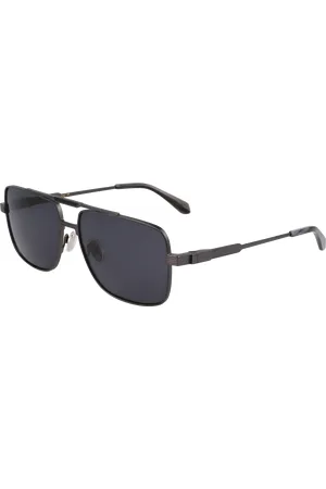 Salvatore Ferragamo Uomo SF318S 018 Occhiali da sole Titanio Squadrata Normale