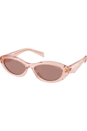 Prada Donna PR 26ZS 19Q10D Occhiali da sole Acetato Marrone Geometrica Normale