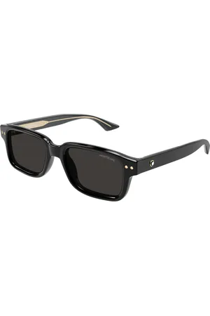 Montblanc Uomo MB0286S 001 Occhiali da sole Acetato Grigio Squadrata