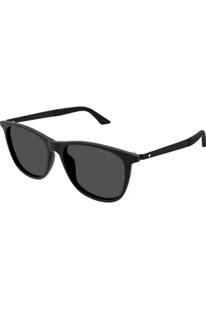 Montblanc Uomo MB0330S 001 Occhiali da sole Acetato Grigio Squadrata