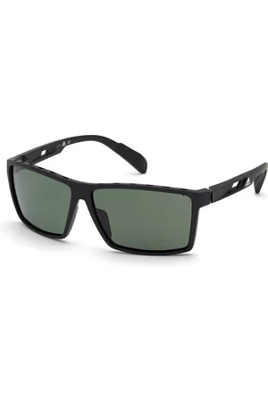 adidas Uomo SP0010 02R Occhiali da sole Plastica Verde Squadrata Polarizzata