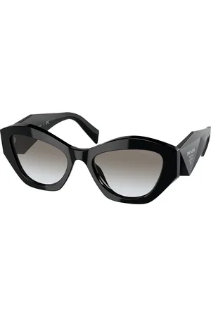 Prada Donna PR 07YS 1AB0A7 Occhiali da sole Acetato Grigio Geometrica Normale Sfumato