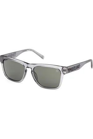 Timberland Unisex TB00011 20N Occhiali da sole Iniettato Verde Squadrata Normale