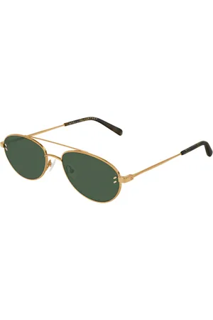 Stella McCartney Unisex SC0180S 001 Occhiali da sole outlet Metallo Verde Pilot Normale