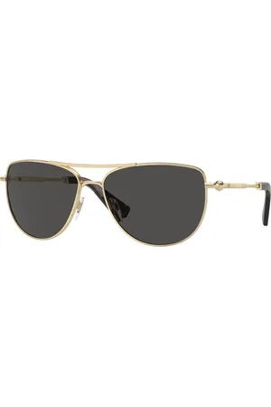 Burberry Donna BE3149 110987 Occhiali da sole Metallo Grigio Pilot Normale