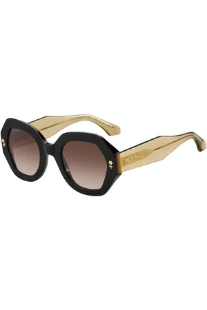 Etro Donna 0009/S 71C/HA Occhiali da sole Acetato Marrone Geometrica Normale Sfumato