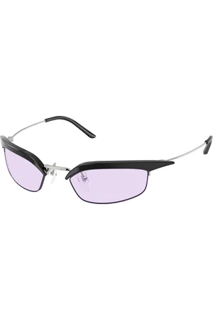 Prada Donna PR B50S TZM40J Occhiali da sole Metallo Viola Squadrata Normale