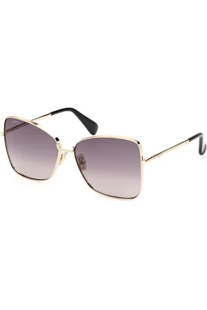 Max Mara Donna MM0097 MENTON1 32B Occhiali da sole Metallo Fumo Farfalla Normale