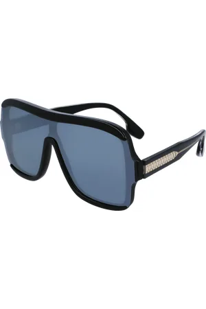 Victoria Beckham Donna VB673S 003 Occhiali da sole Acetato Argento Maschera Normale Normale