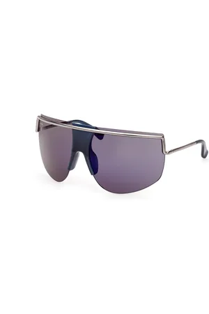 Max Mara Donna MM0050 SOPHIE 90X Occhiali da sole Metallo Blu Maschera Normale Sfumato