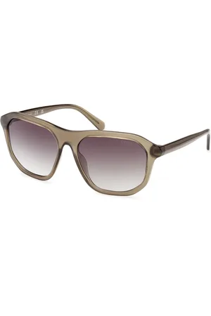 Guess Uomo GU00057 95P Occhiali da sole Plastica Grigio Squadrata Normale Sfumato