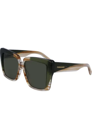 Salvatore Ferragamo Donna SF1060SN 263 Occhiali da sole Acetato Squadrata Normale Normale