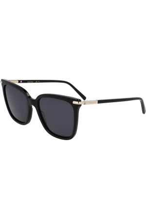 Salvatore Ferragamo Donna SF2037S 001 Occhiali da sole Acetato Farfalla Normale