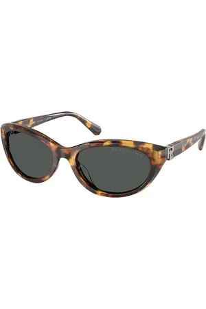 Ralph Lauren Donna RL8226U 513487 Occhiali da sole Acetato Grigio Rotonda Normale