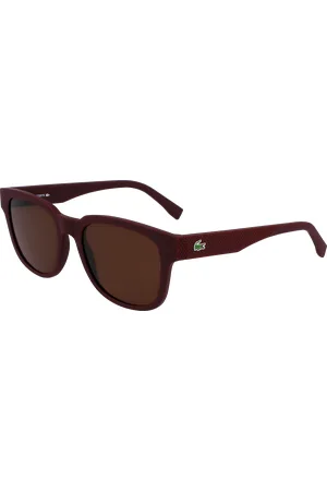 Lacoste Uomo L982S 600 Occhiali da sole Bio-iniettato Marrone Squadrata Fotocromatiche Fotocromatiche