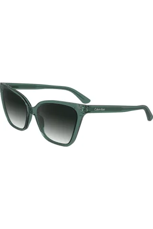 Calvin Klein Donna CK24507S 338 Occhiali da sole Bio-iniettato Fumo Cat Eye Normale Sfumato