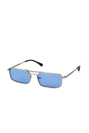 XLAB Unisex MAURITIUS Occhiali da sole Metallo Azzurro Squadrata Polarizzata