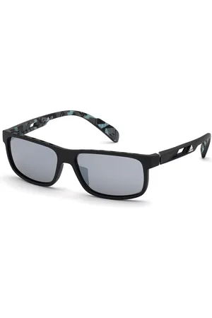 adidas Uomo SP0023 02C Occhiali da sole Iniettato Fumo Squadrata Normale Specchiato