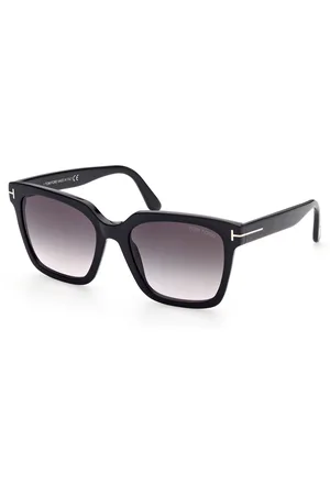 Tom Ford Donna FT0952 SELBY 01B Occhiali da sole Acetato Grigio Squadrata Normale Sfumato
