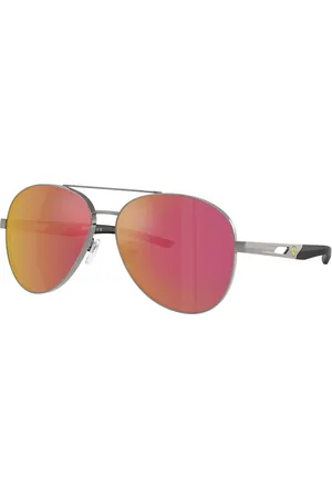 FERRARI Unisex FZ5002D 104/6Q Occhiali da sole Metallo Rosso Pilot Specchiate