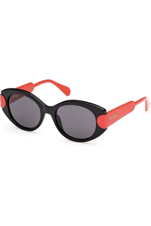 Max&Co. Donna MO0108 01A Occhiali da sole Iniettato Fumo Rotonda Normale