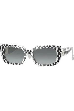 VALENTINO Donna VA4096 518511 Occhiali da sole outlet Plastica Grigio Squadrata Normale Sfumato