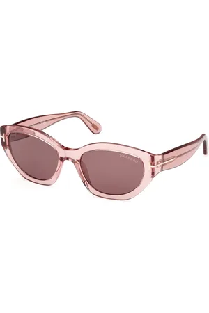 Tom Ford Donna FT1086 PENNY 72E Occhiali da sole Acetato Marrone Geometrica Normale