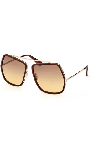Max Mara Donna MM0060 ELSA4 48F Occhiali da sole Metallo Geometrica Normale Sfumato