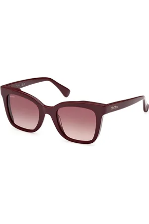 Max Mara Donna MM0067 LEE2 66Z Occhiali da sole Acetato Viola Squadrata Normale